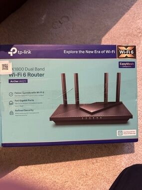 TP-Link Archer AX21 Dual-Band Wi‑Fi 6 Router — Black